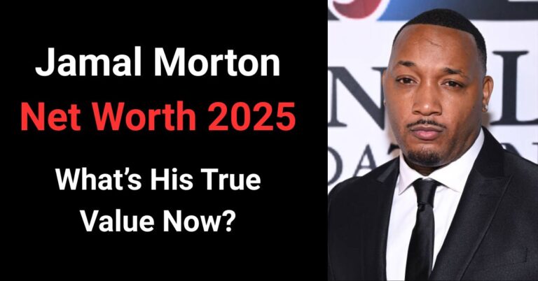 Jamal Morton posing confidently in front of his artwork, symbolizing his success as an actor, artist, and influencer in 2025.