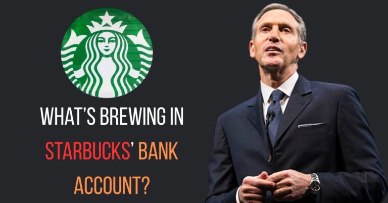 Starbucks 2025 net worth headline with market value graphics and financial icons on a modern background.