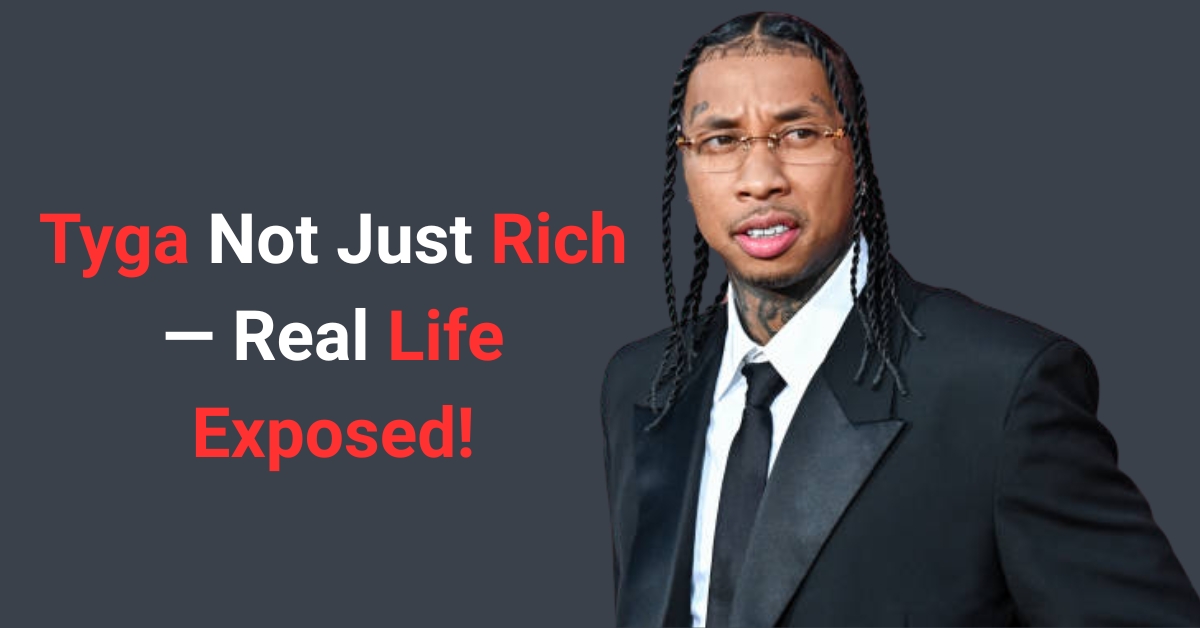 Tyga in 2025 with $8 million net worth highlights and financial struggle visuals